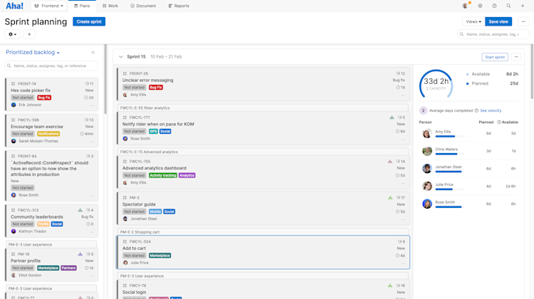Develop / Backlog management - Streamline spring planning (temp)
