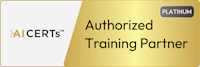 AI CERTs Authorized Training Partner Platinum logo May 2025