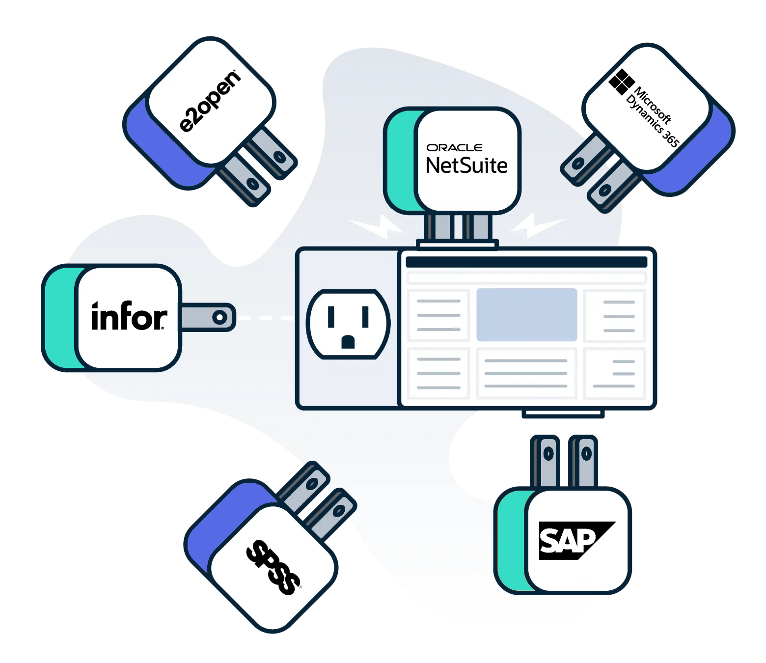 FP-17-3x Platform Plug with multiple solutions illustration