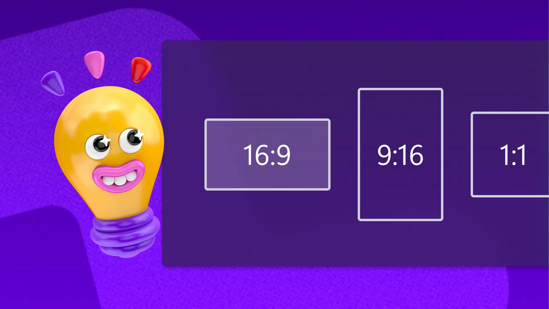 An image of a user editing the aspect ratio of a video in Clipchamp. 
