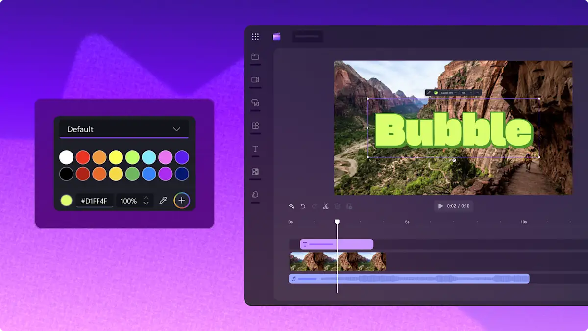 User creating videos for work in Clipchamp