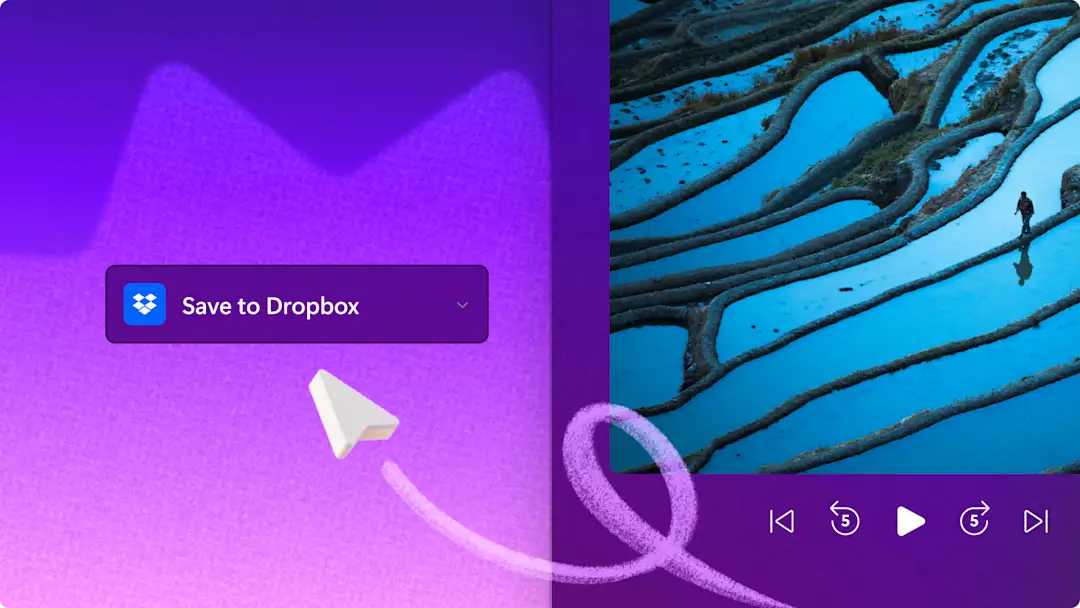 Miniatura de cómo importar y exportar vídeos utilizando Dropbox en Clipchamp