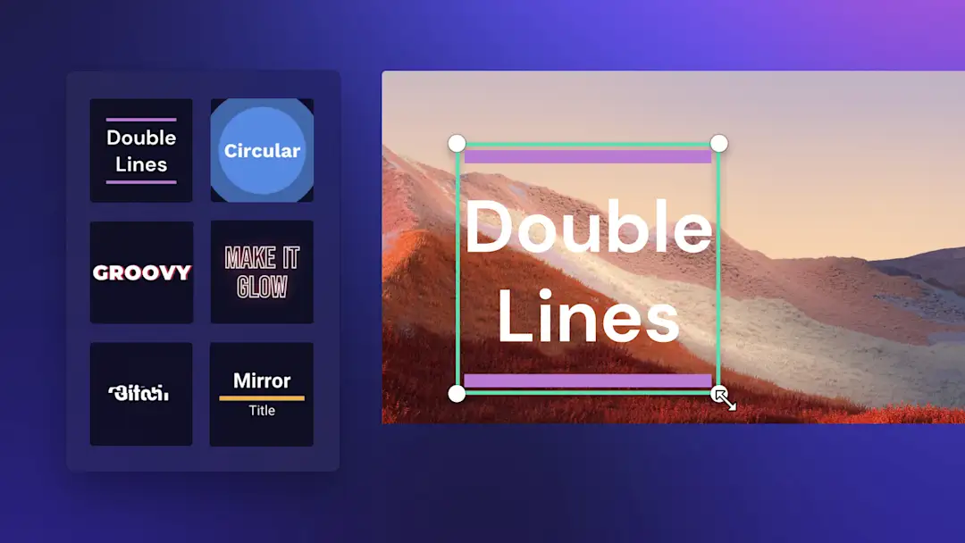 An image of a title in Clipchamp.