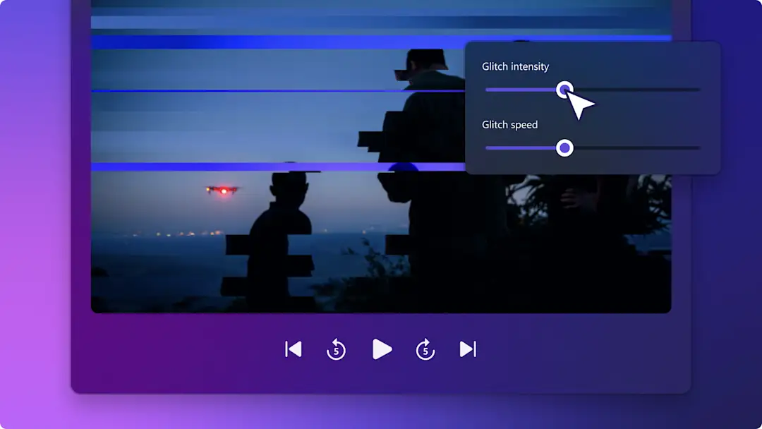 An image of the glitch effect.