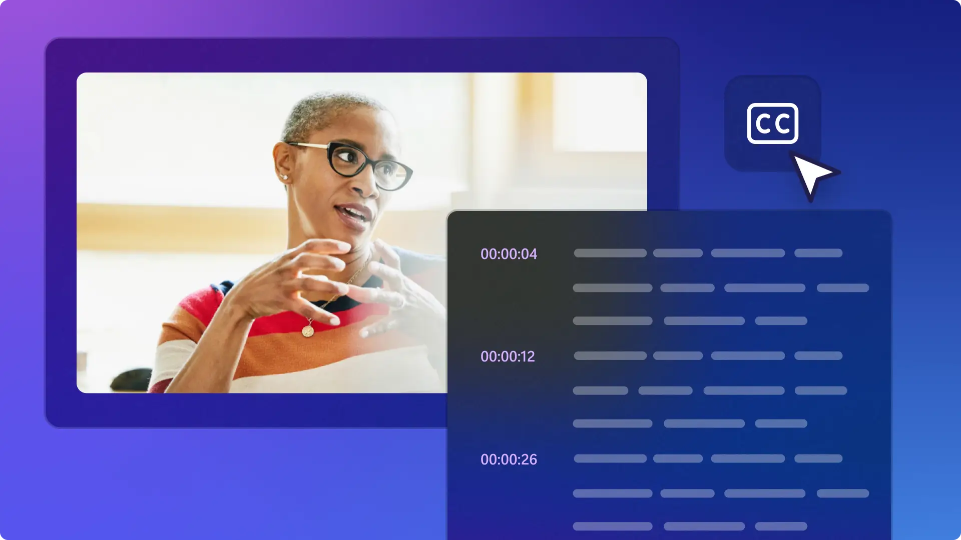 An image of the autocaptions feature.