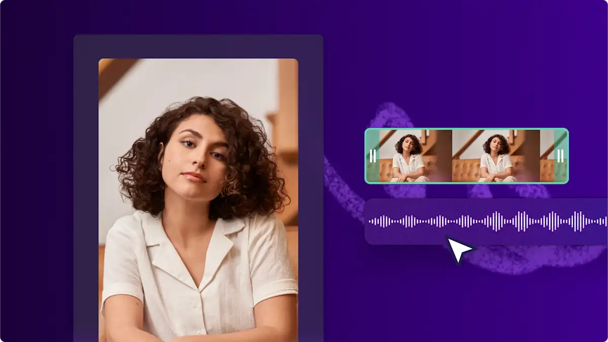 A user adding music and audio tracks to a social media video in Clipchamp.
