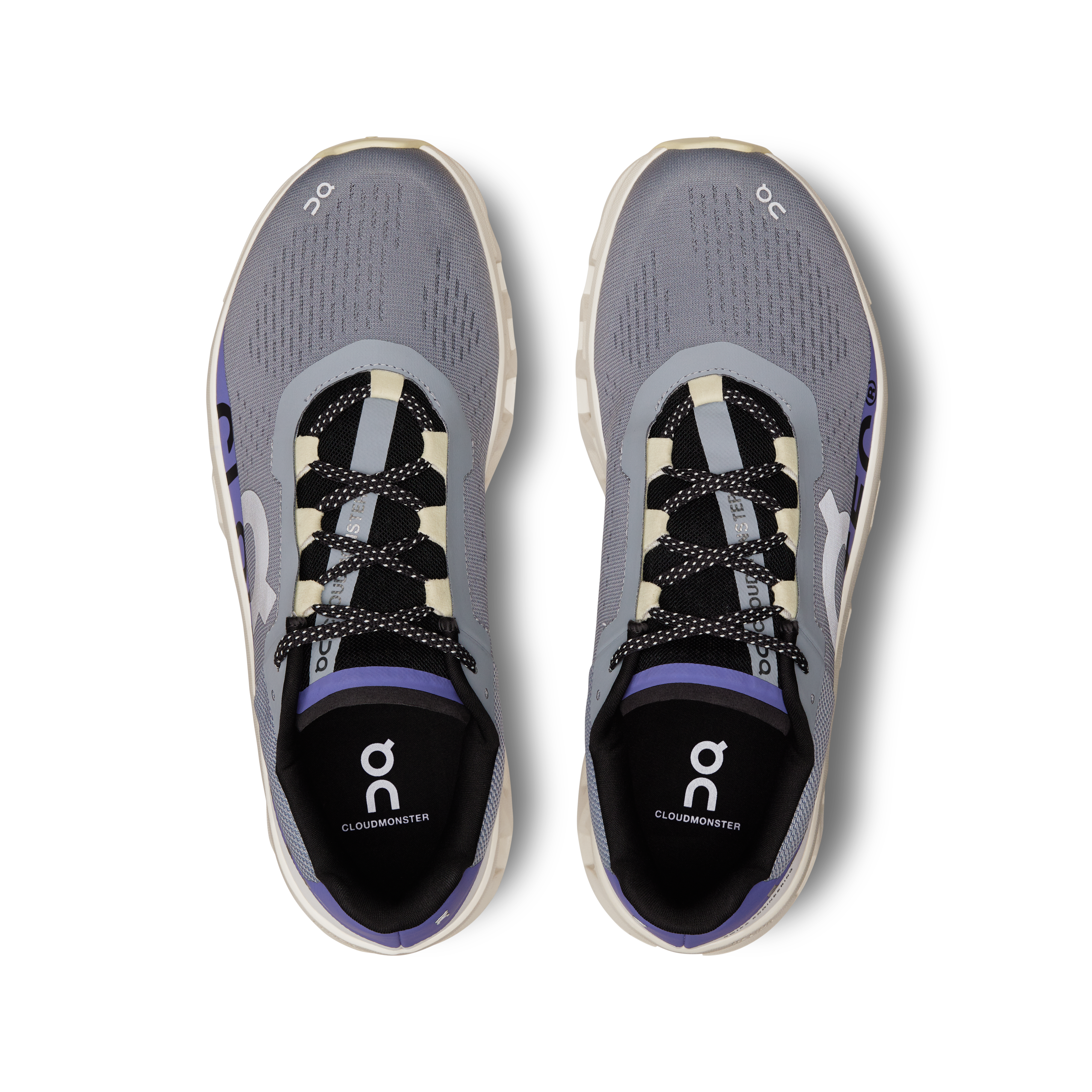 On Cloudmonster Mist & Blueberry Men Road running Shoes
