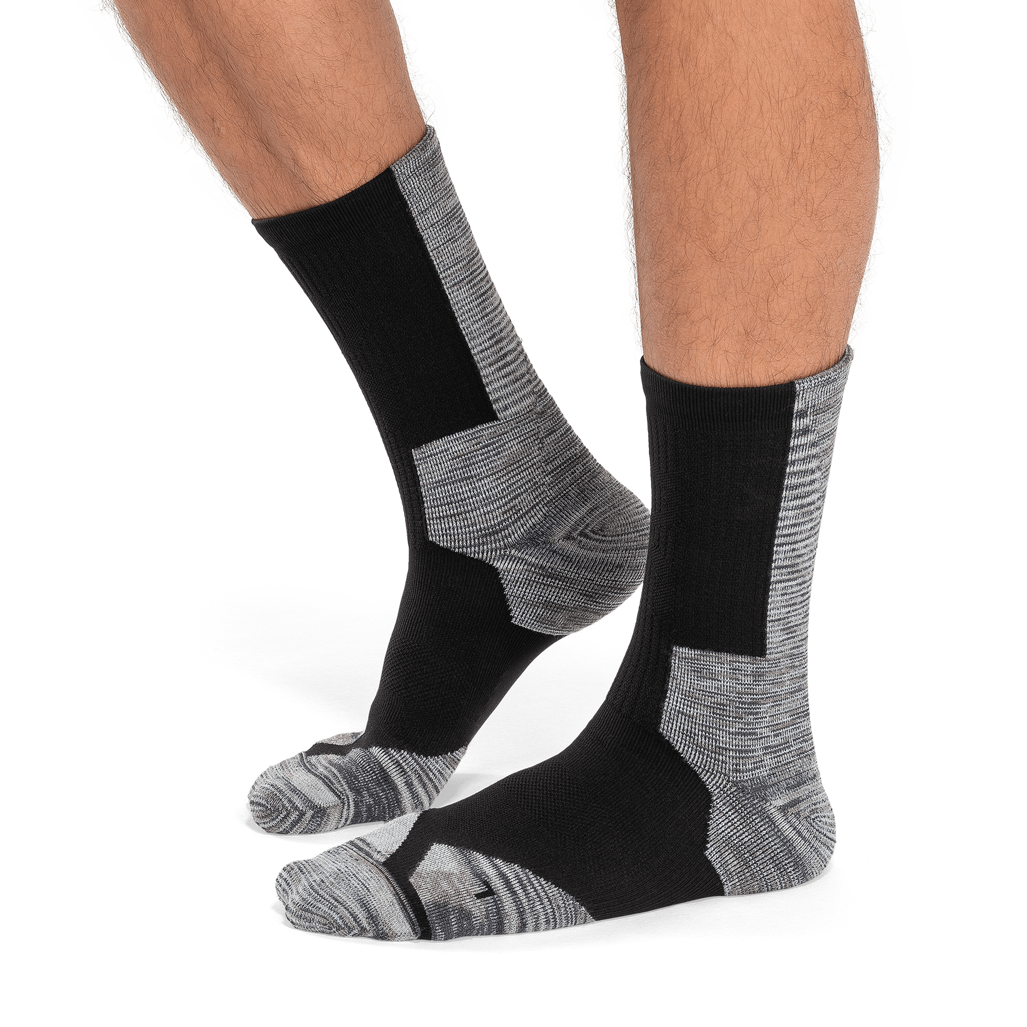 On Explorer Merino Sock Black White Men Men – Hiking, extra padding, outdoor exploration Socks