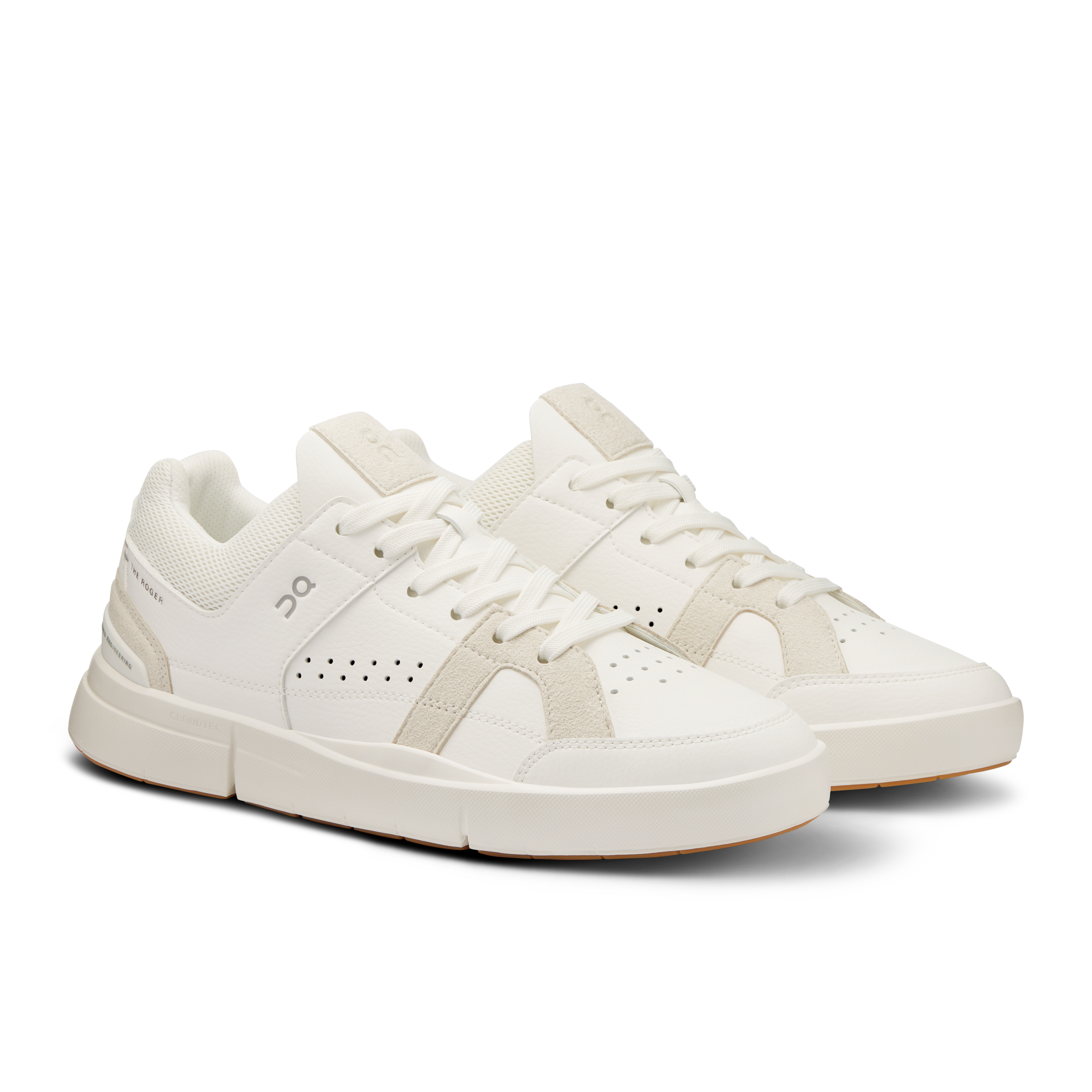 On THE ROGER Clubhouse White & Sand Women Active life Shoes