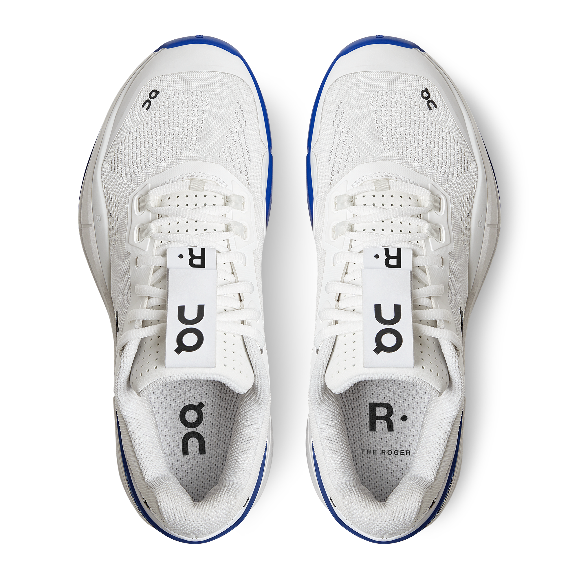 The Roger Pro in the Indigo White colorway, shot from above.