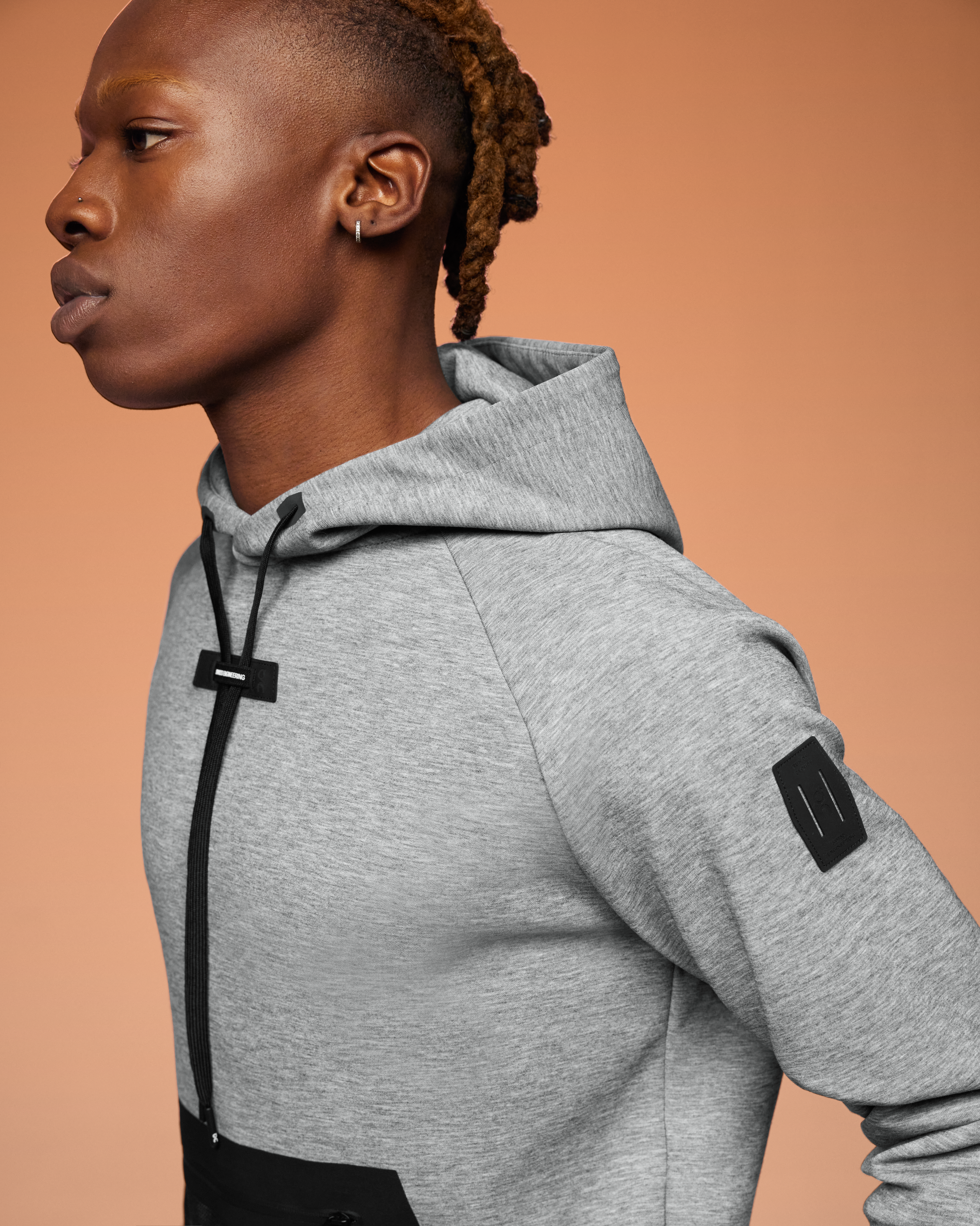On Hoodie Grey Men Hoodies and sweatshirts