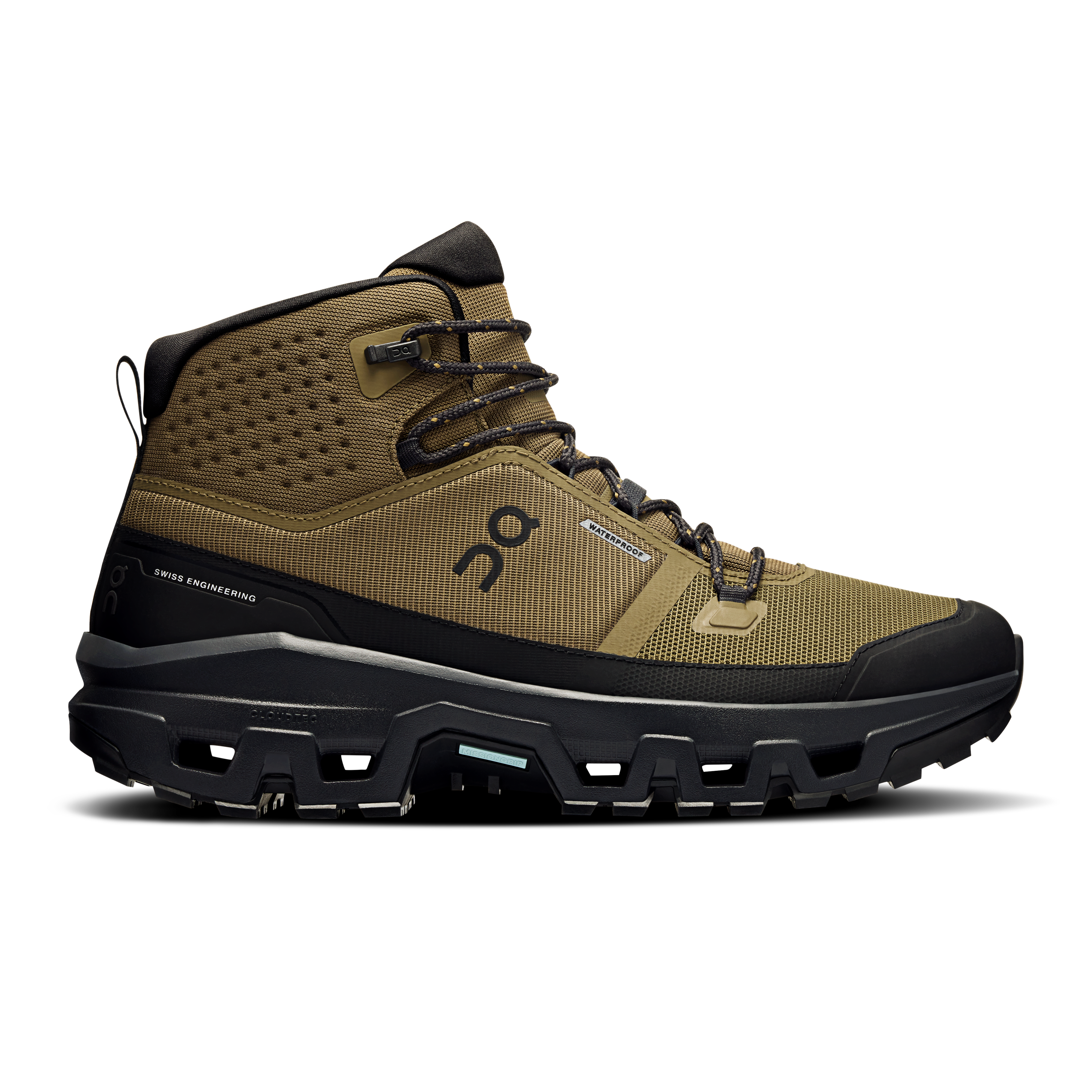 On Cloudrock Mid WP Black Men Men – Hiking, Missiongrip™, waterproof Shoes