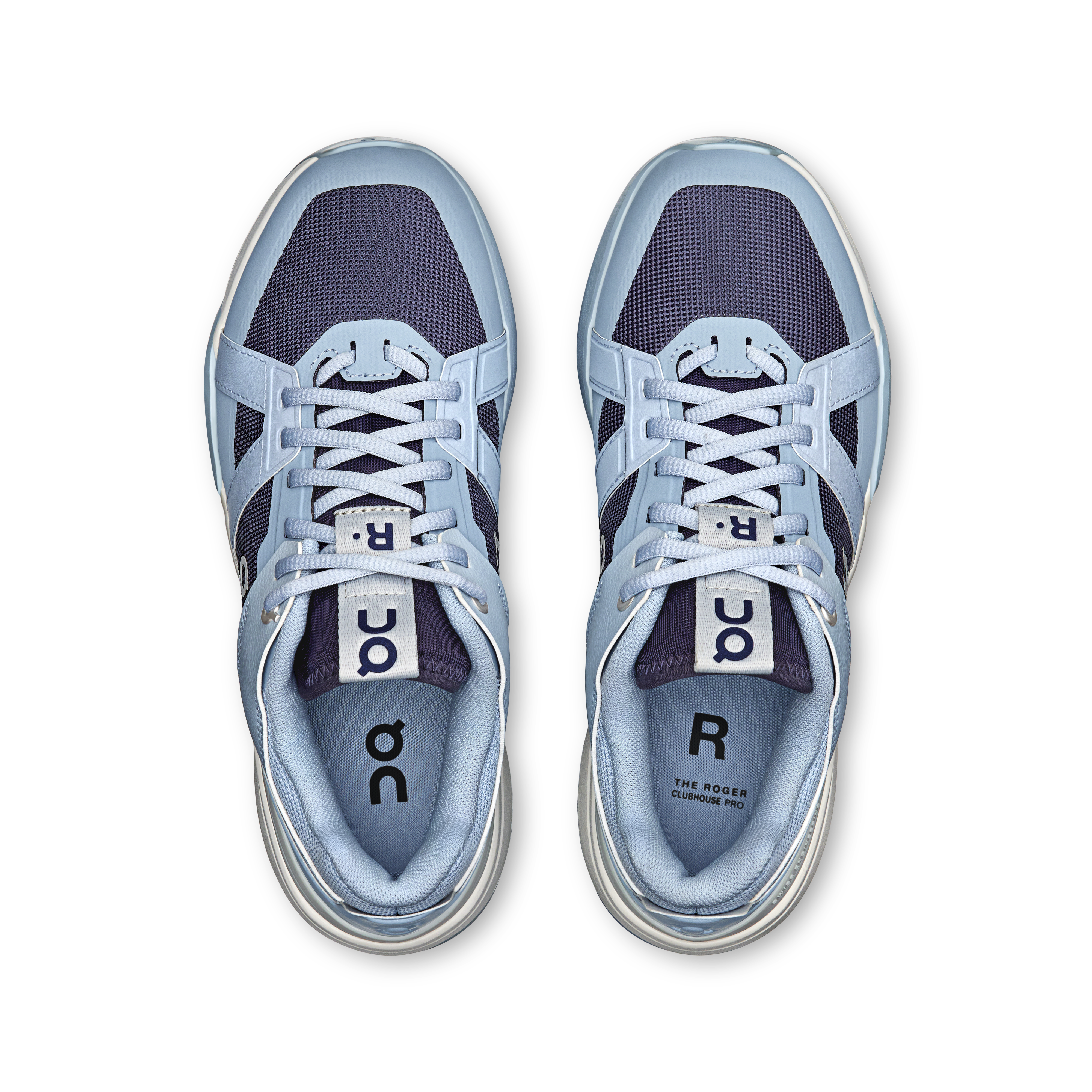 On THE ROGER Clubhouse Pro Chambray & Midnight Women Tennis Shoes