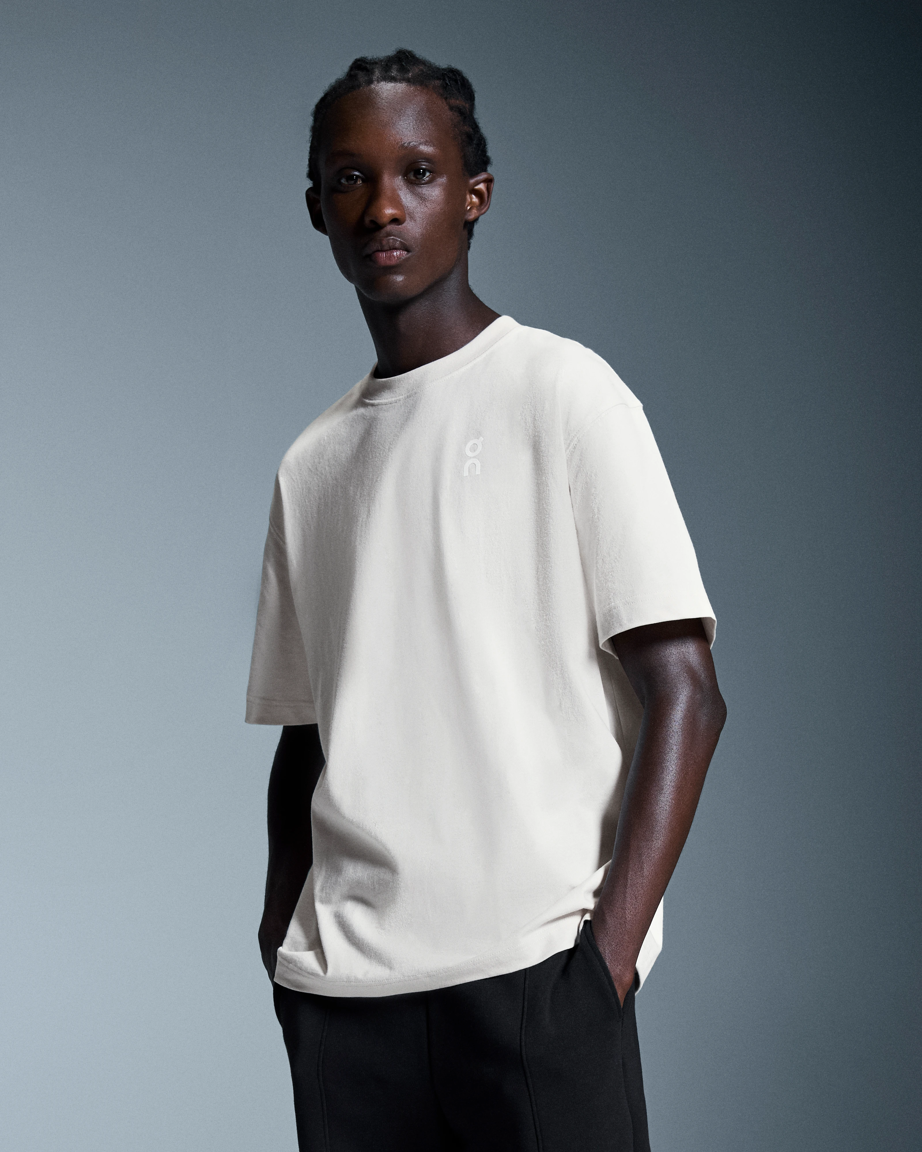 On Club-T Silver Men Tops and t-shirts