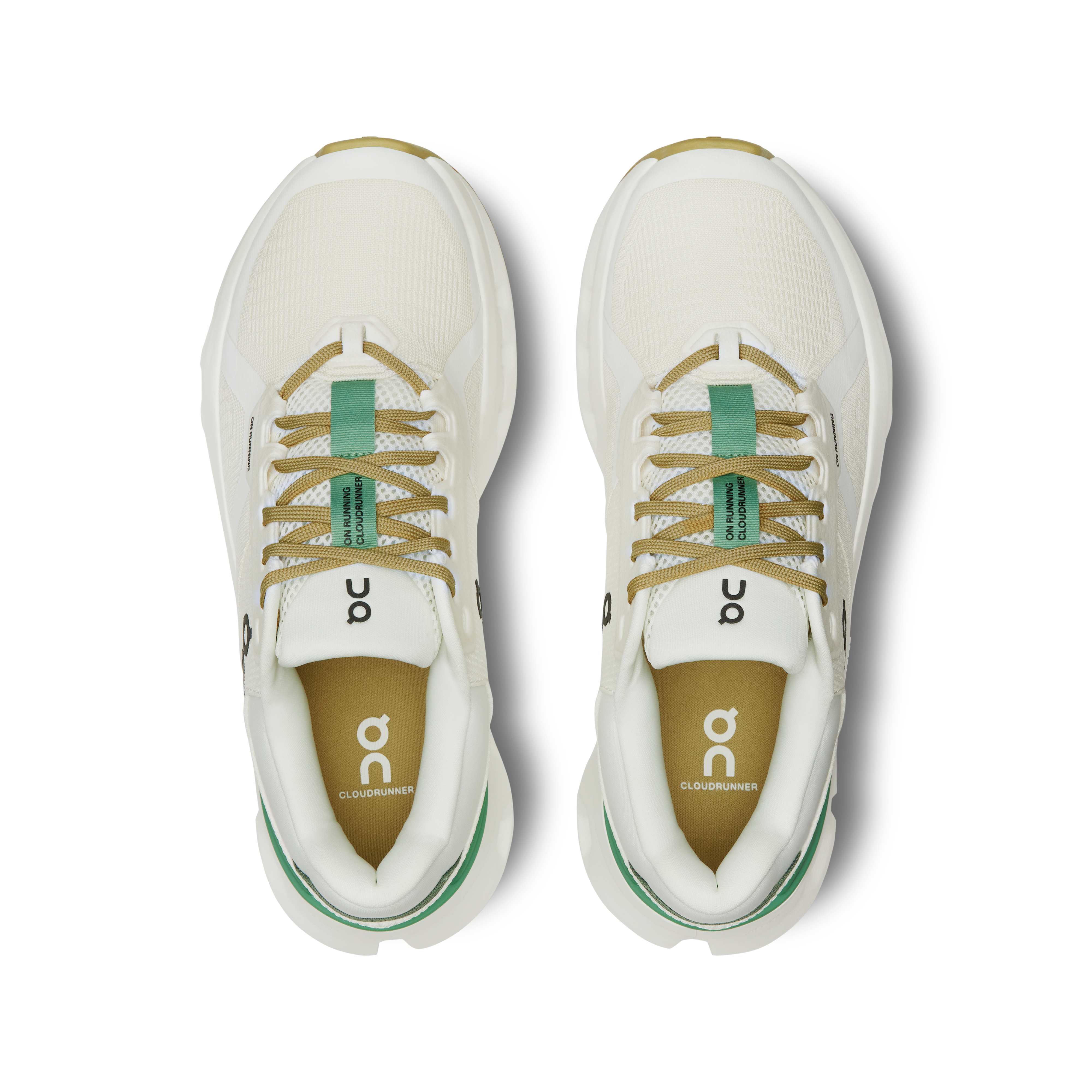 On Cloudrunner 2 White & Green Women Road running Shoes
