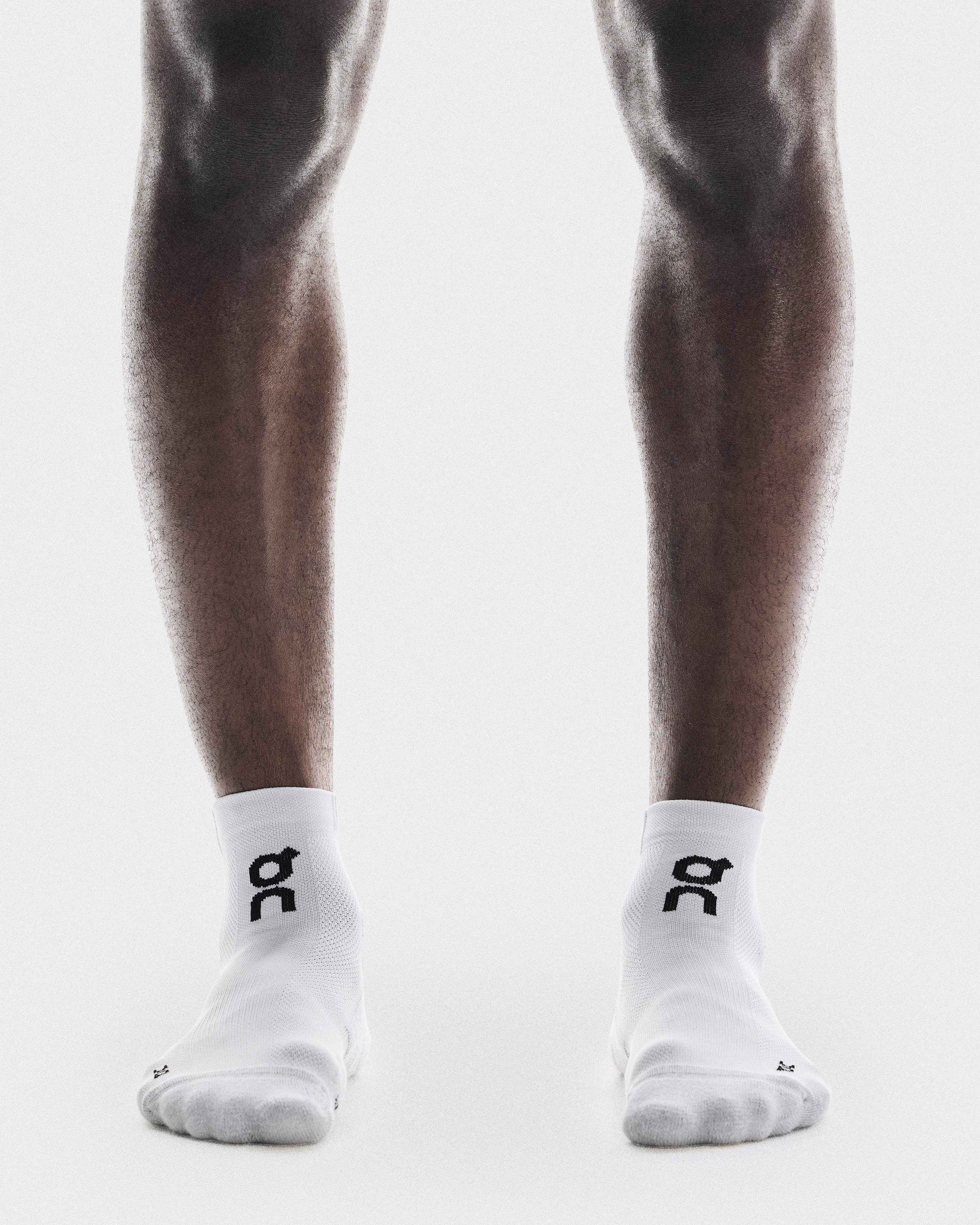On Core Run Sock Mid 2P Glacier Unisex Socks