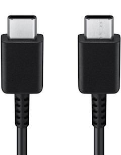 De USB-C aansluitingen van de oplaadkabel