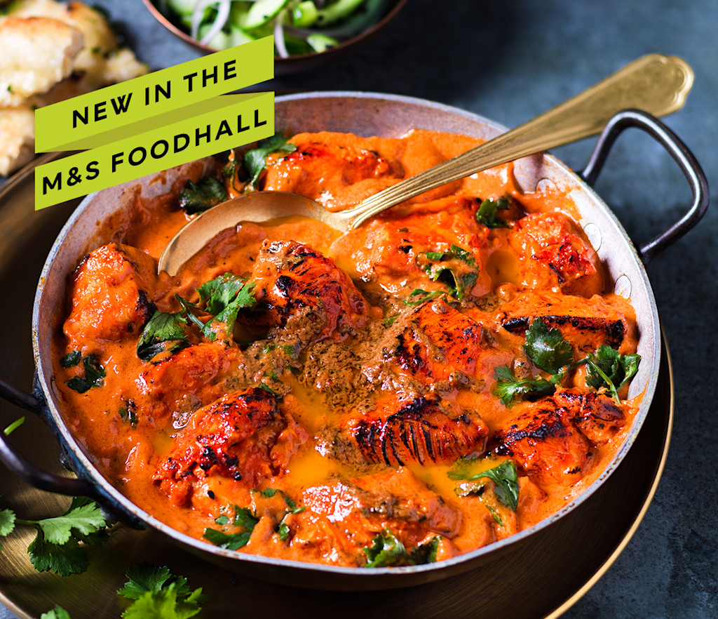 Old Dehli butter chicken curry in a bowl.
