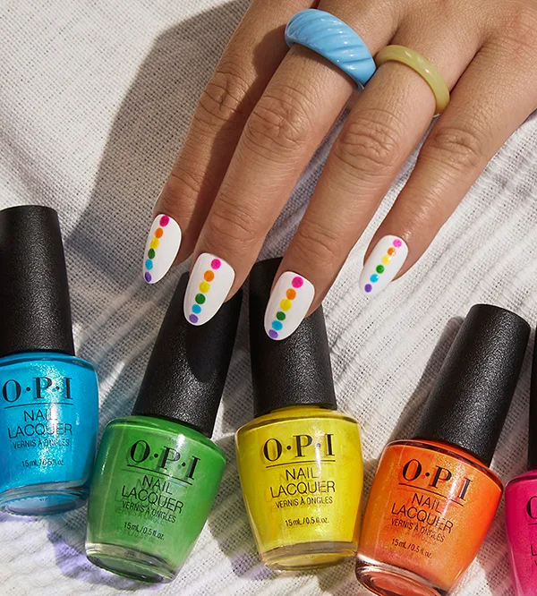 OPI Rainbow Nail Art #RockYourRainbow