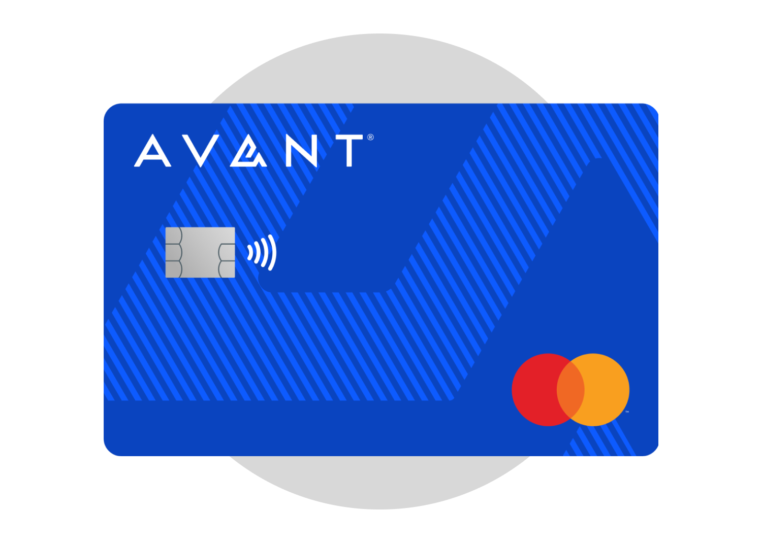 AVANT Credit Card with grey circle