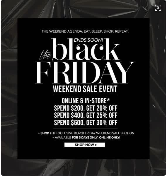 Email de Black Friday - MAL contenido